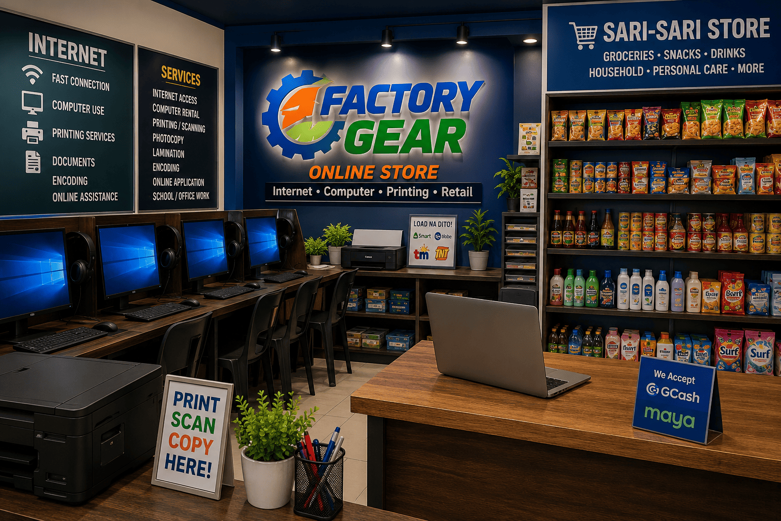 Factory Gear Online Store Retail and Online Store